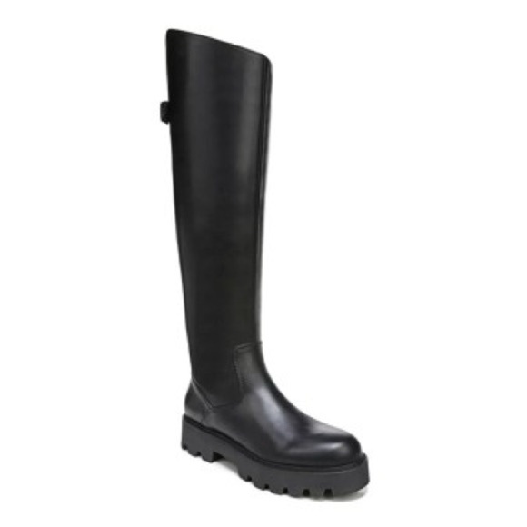 Franco Sarto L-Balinboot Black Knee-High Boots Size 7.5M - Picture 1 of 9